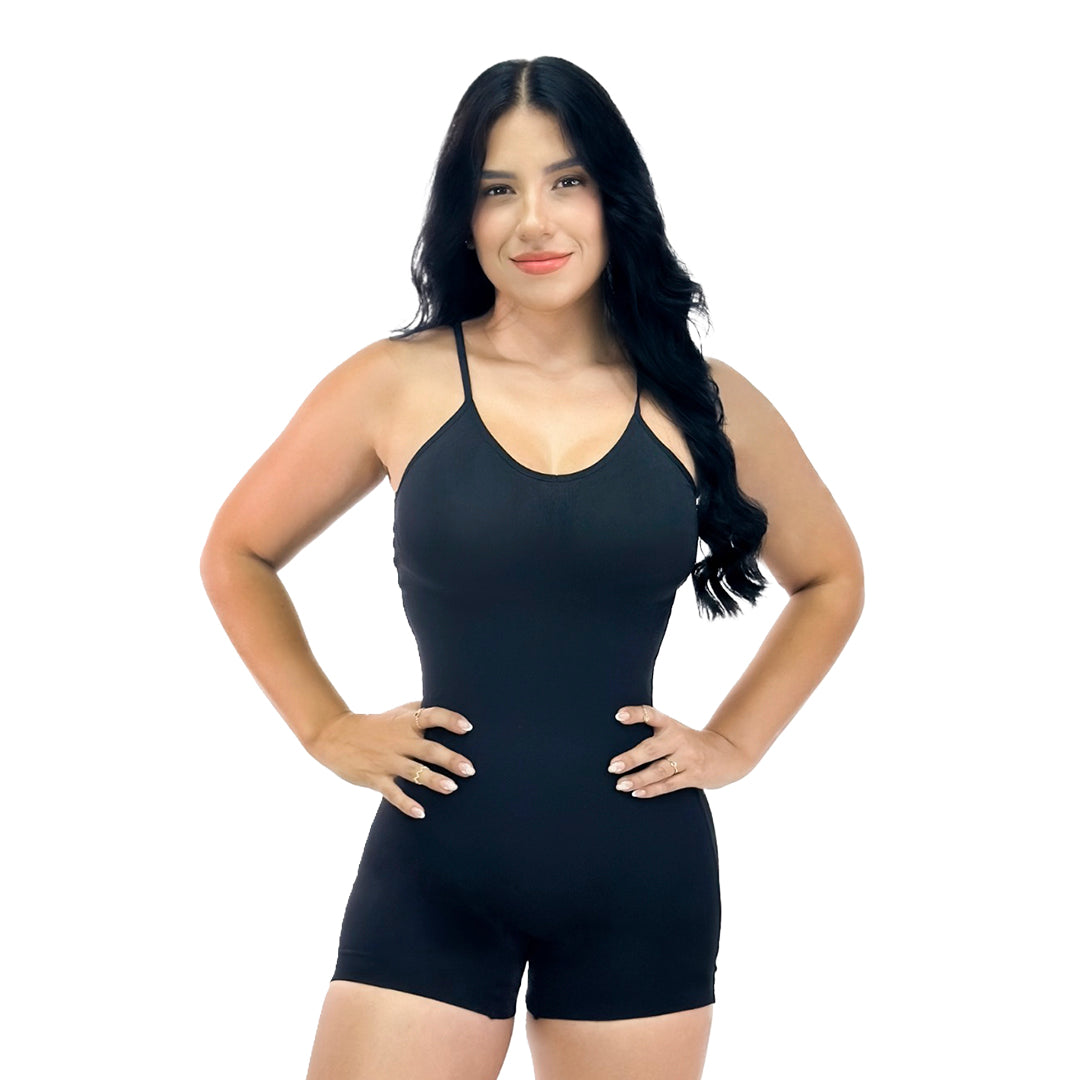 Faja Tejida Pierna Corta con Tiras